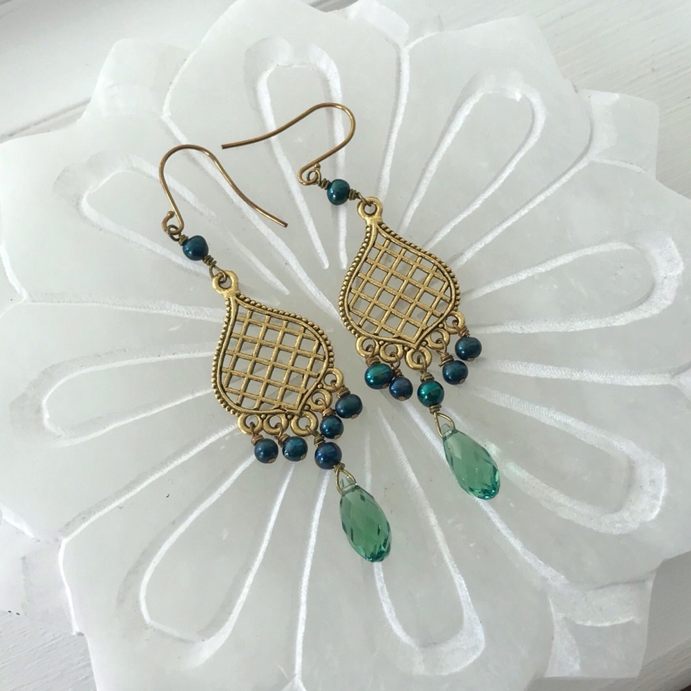 Boho Chic Dangle Earrings - image 1